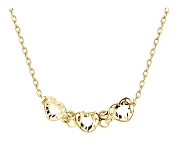 Złoty naszyjnik - serca