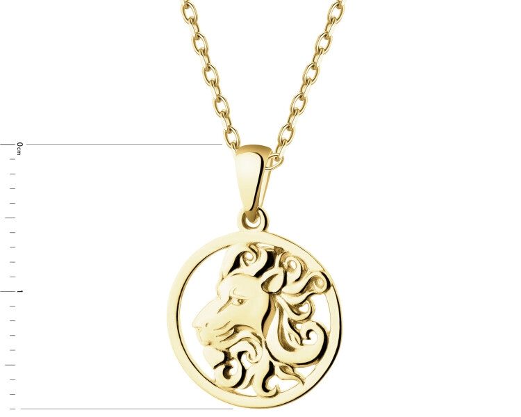 Złota zawieszka - Lew