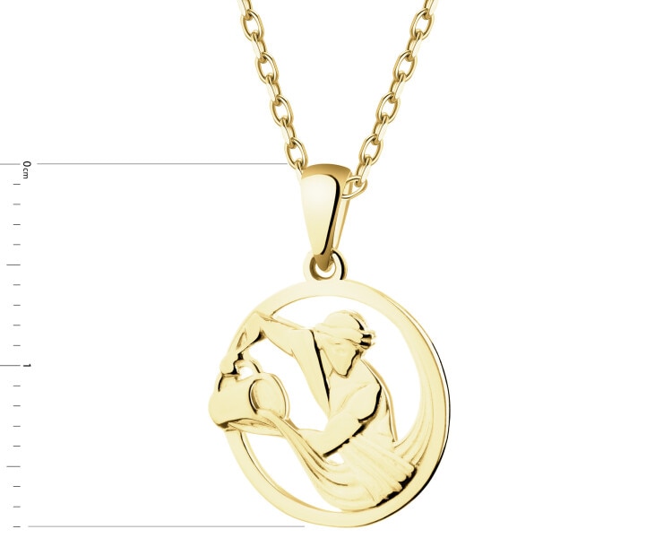 Zlatý přívěsek - Vodnář