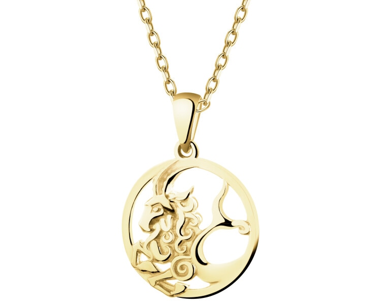 Złota zawieszka - Koziorożec