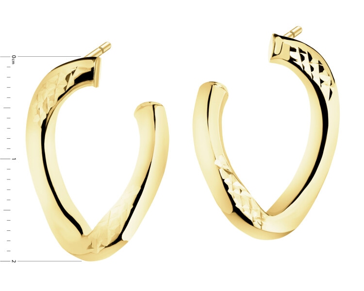 9 K Yellow Gold Earrings