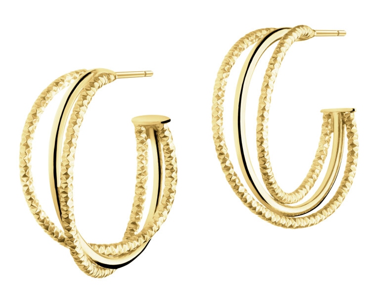 9 K Yellow Gold Dangling Earring