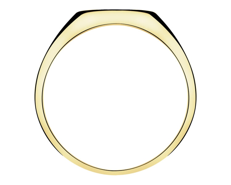 Zlatý pečetní prsten - srdce