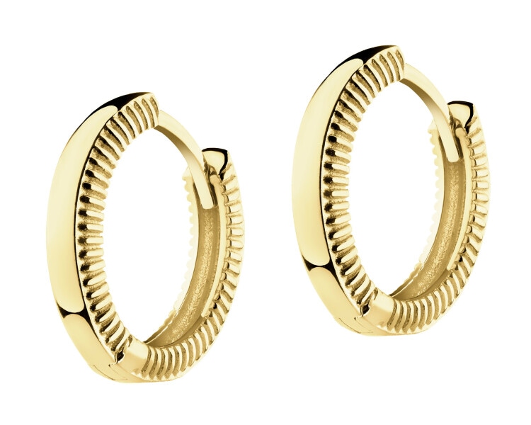 Złote kolczyki - koła