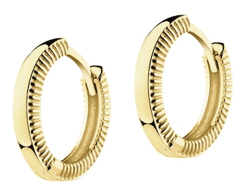 Złote kolczyki - koła