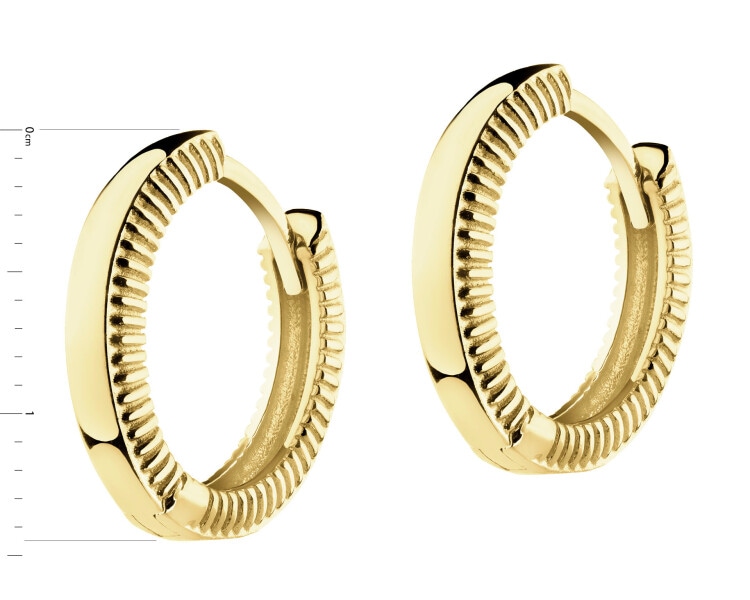 Złote kolczyki - koła