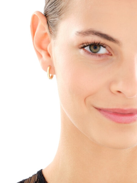 Złote kolczyki - koła