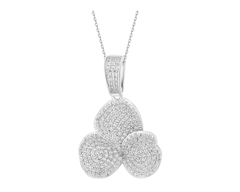 Zawieszka srebrna z cyrkoniami