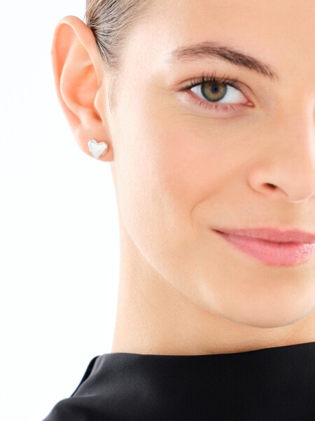 Kolczyki srebrne - serca