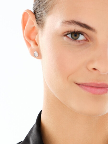 Kolczyki srebrne z cyrkoniami - łezki