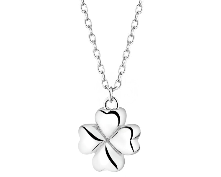 Stříbrný náhrdelník - čtyřlístek
