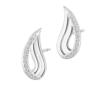 Stříbrné náušnice se zirkony