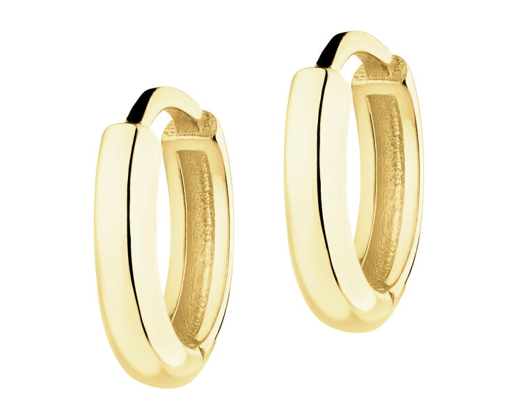 Złote kolczyki - koła