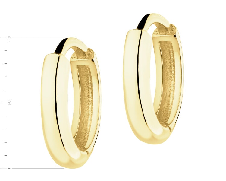 Złote kolczyki - koła