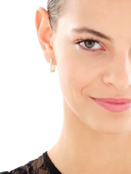 Złote kolczyki z cyrkoniami