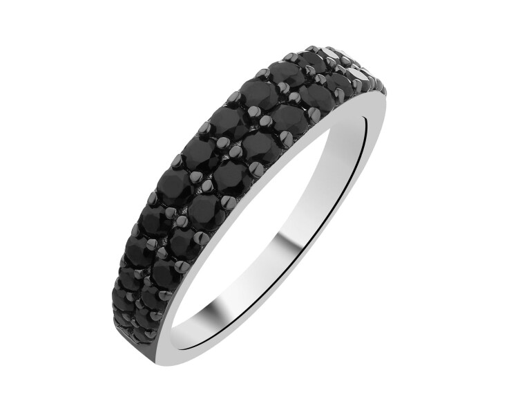 Pierścionek srebrny z cyrkoniami