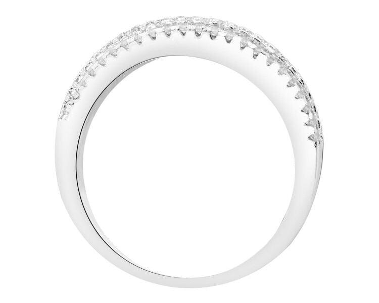 Pierścionek srebrny z cyrkoniami