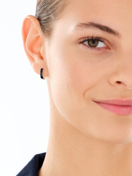 Kolczyki srebrne z emalią - koła