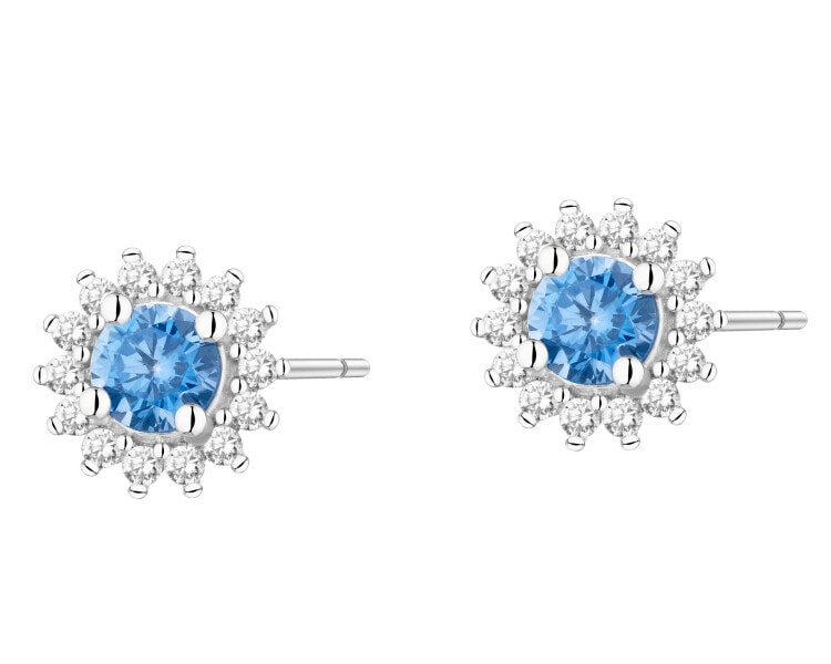 Kolczyki srebrne z cyrkoniami