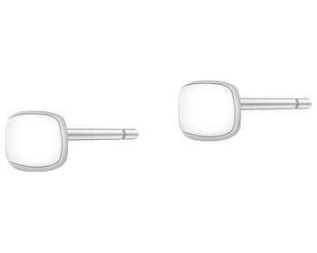Stříbrné náušnice - čtverce