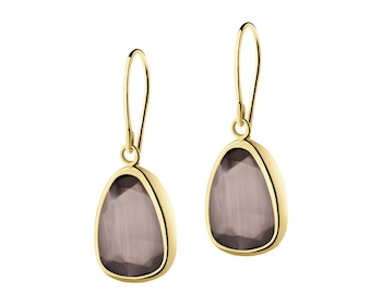 Zlaté náušnice s krystaly