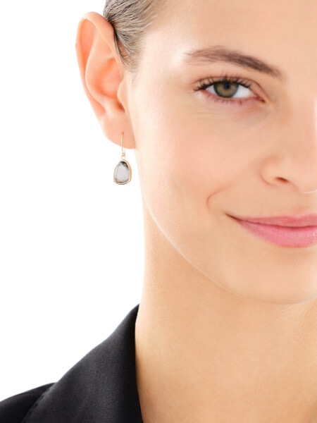 Złote kolczyki z kryształami