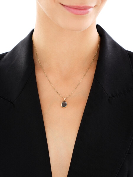 Złota zawieszka z kryształem