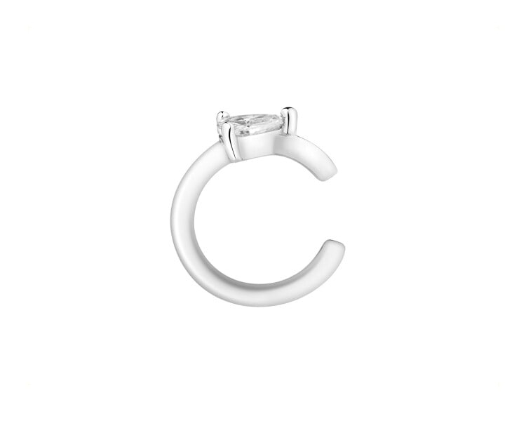 Nausznica srebrna z cyrkonią