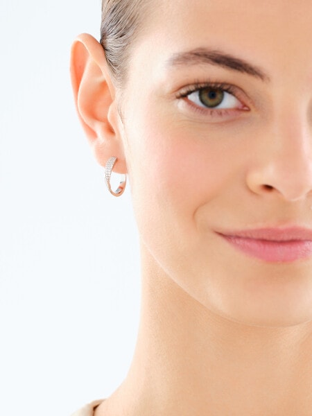 Kolczyki srebrne z cyrkoniami - koła