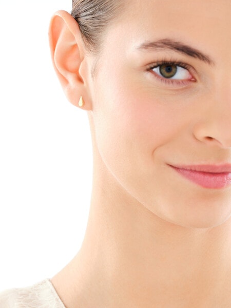 Złote kolczyki i zawieszka - komplet - łezki