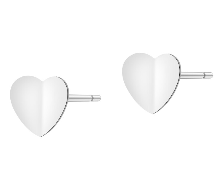 Kolczyki srebrne - serca