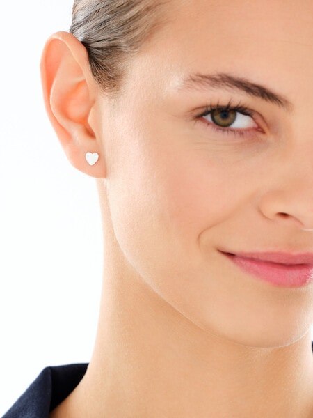 Kolczyki srebrne - serca