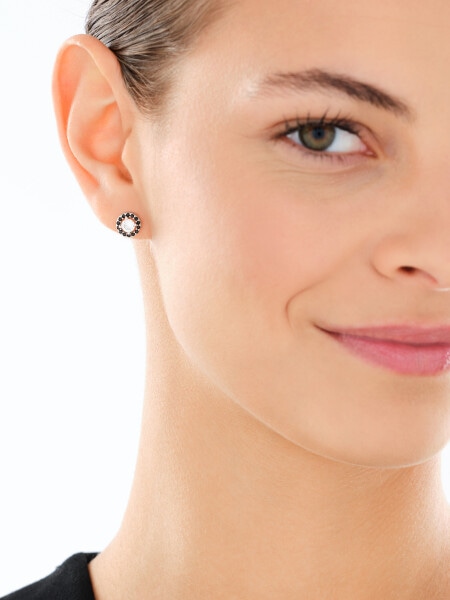 Kolczyki srebrne z cyrkoniami - koła