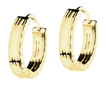 Złote kolczyki - koła