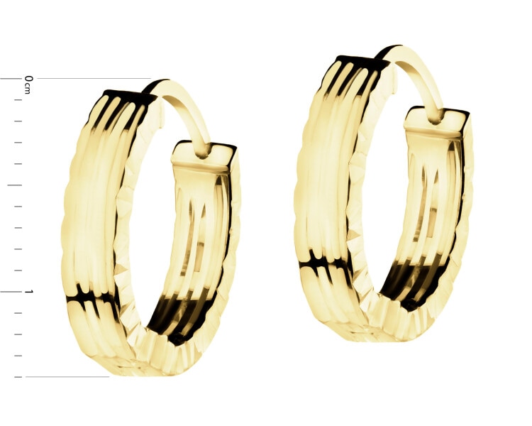 Złote kolczyki - koła