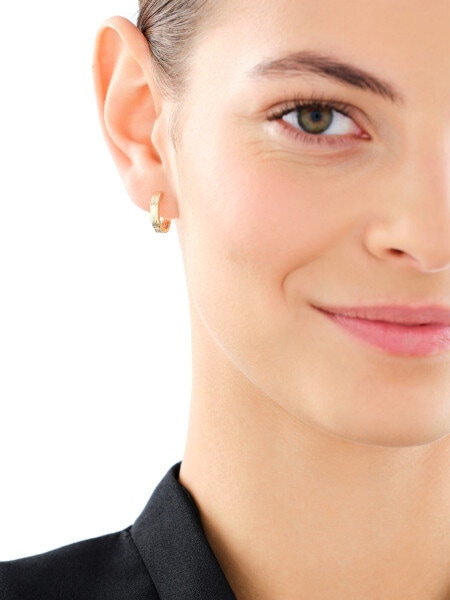 Złote kolczyki - koła