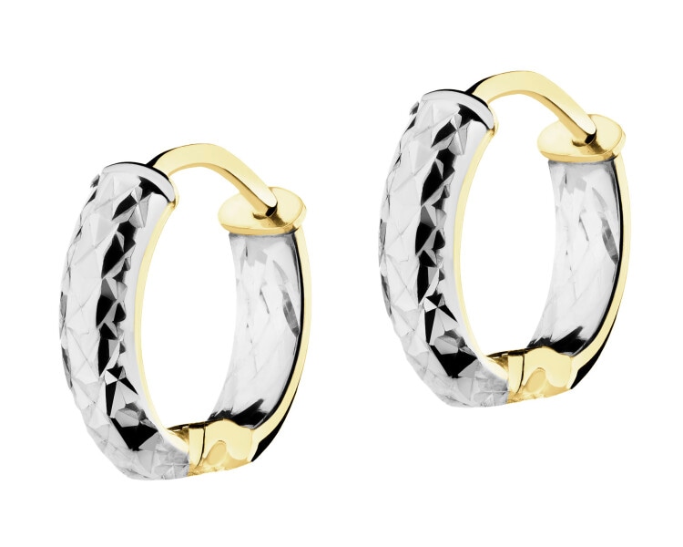 Złote kolczyki - koła