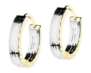 Złote kolczyki - koła