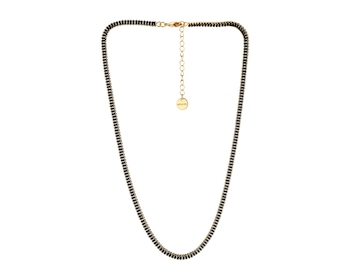 Pozlacený náhrdelník z mosazi se zirkony