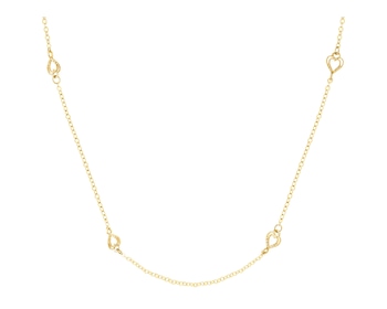 Złoty naszyjnik - serca