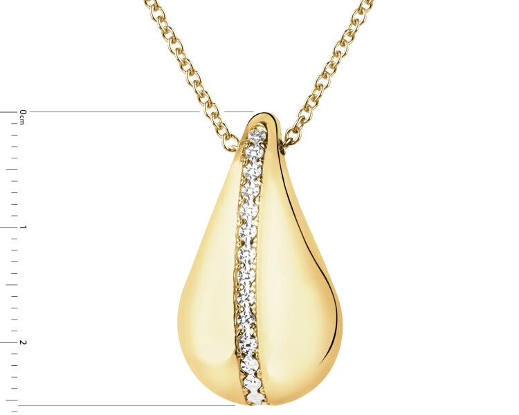 Złoty naszyjnik - łezka