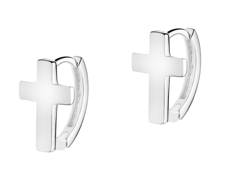 Kolczyki srebrne - krzyże