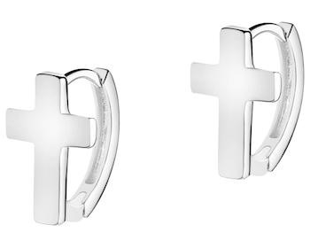 Stříbrné náušnice - kříže