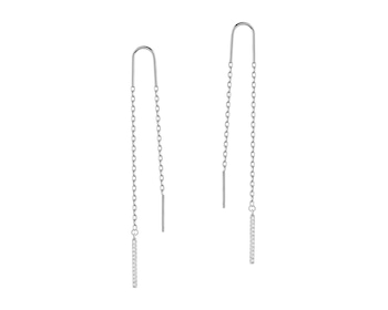 Stříbrné náušnice se zirkony