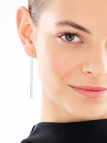 Kolczyki srebrne z cyrkoniami