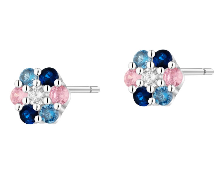 Kolczyki srebrne z cyrkoniami