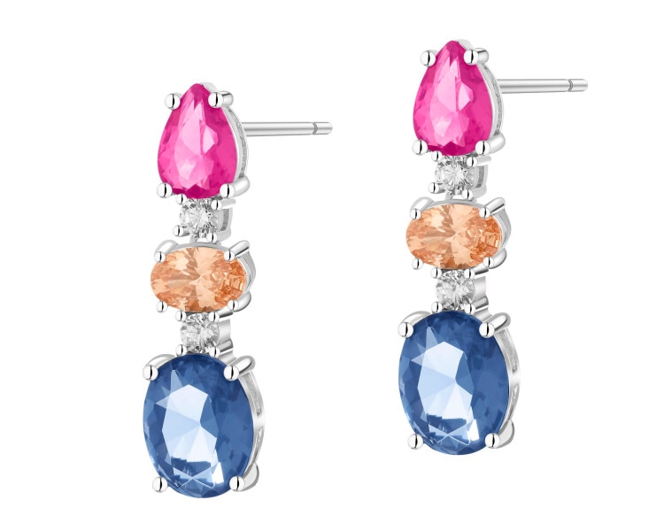 Kolczyki srebrne z cyrkoniami