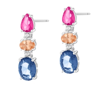 Kolczyki srebrne z cyrkoniami