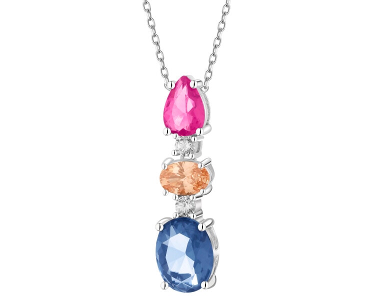 Zawieszka srebrna z cyrkoniami