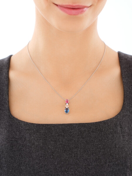 Zawieszka srebrna z cyrkoniami